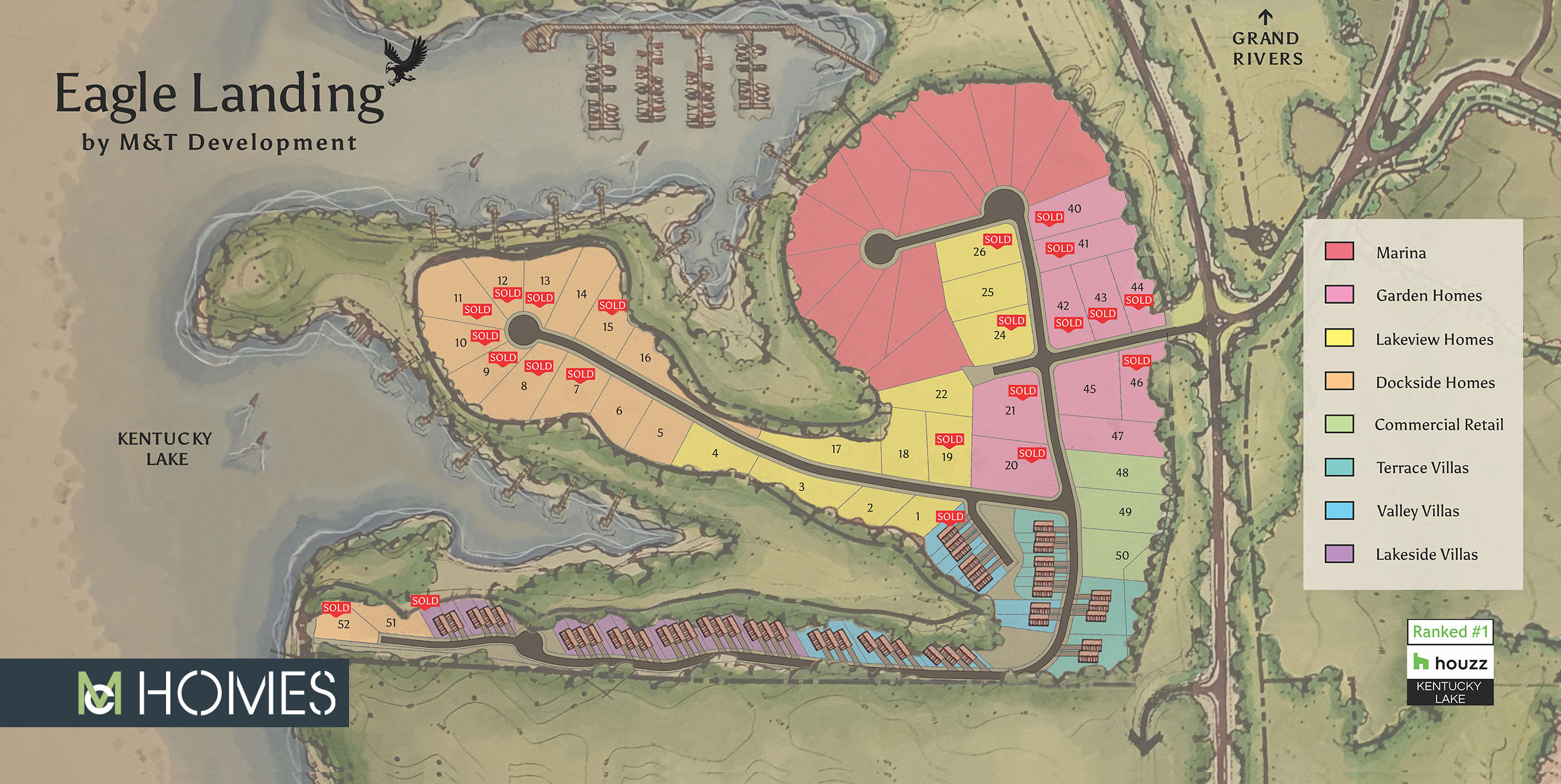 Eagle Landing Lots & Villas Map