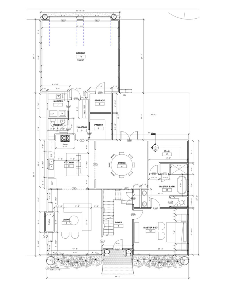 Floor plan for the 2025 Paducah St. Jude Dream Home