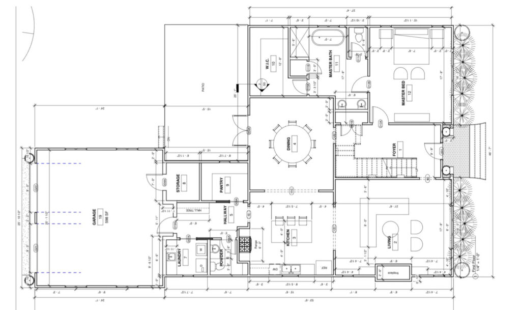 Floor plan for the 2025 Paducah St. Jude Dream Home